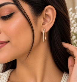 Elara Sparkle Hoops thumbnail 2