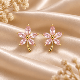 Roselle Bloom Earrings thumbnail 1