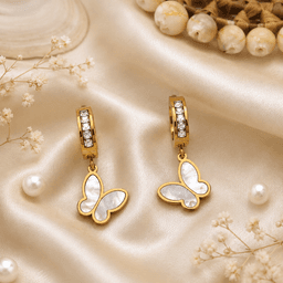 Celeste Pearl Butterfly Drops. thumbnail 1