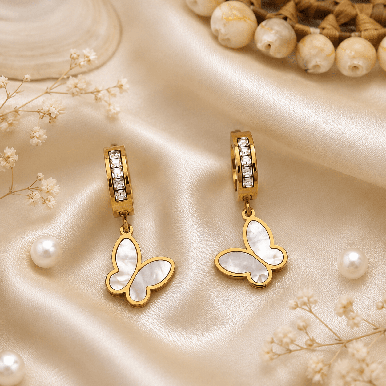 Celeste Pearl Butterfly Drops.