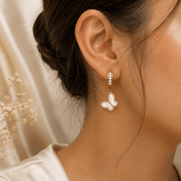 Celeste Pearl Butterfly Drops. thumbnail 2