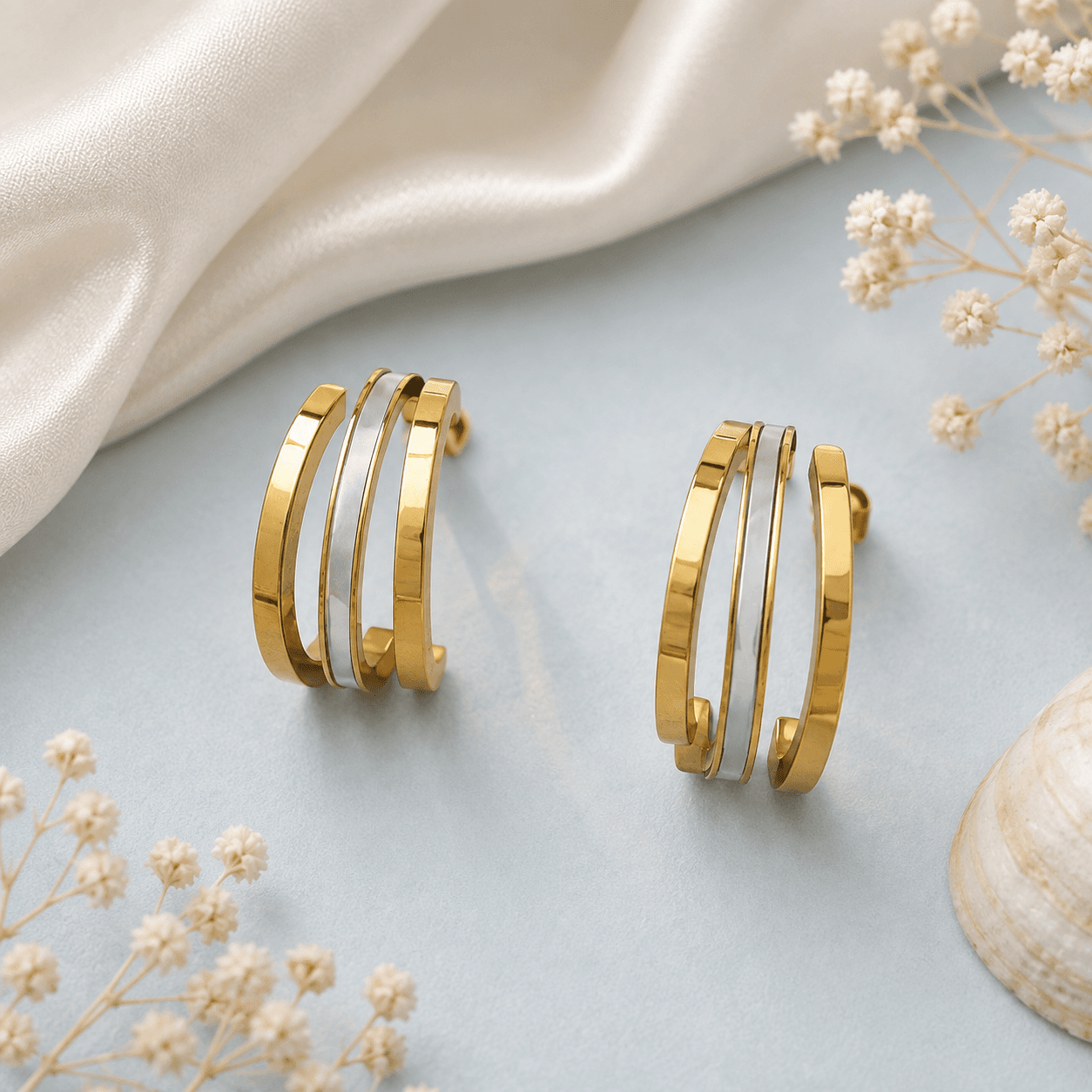 Aurelia Duo-Tone Hoops.