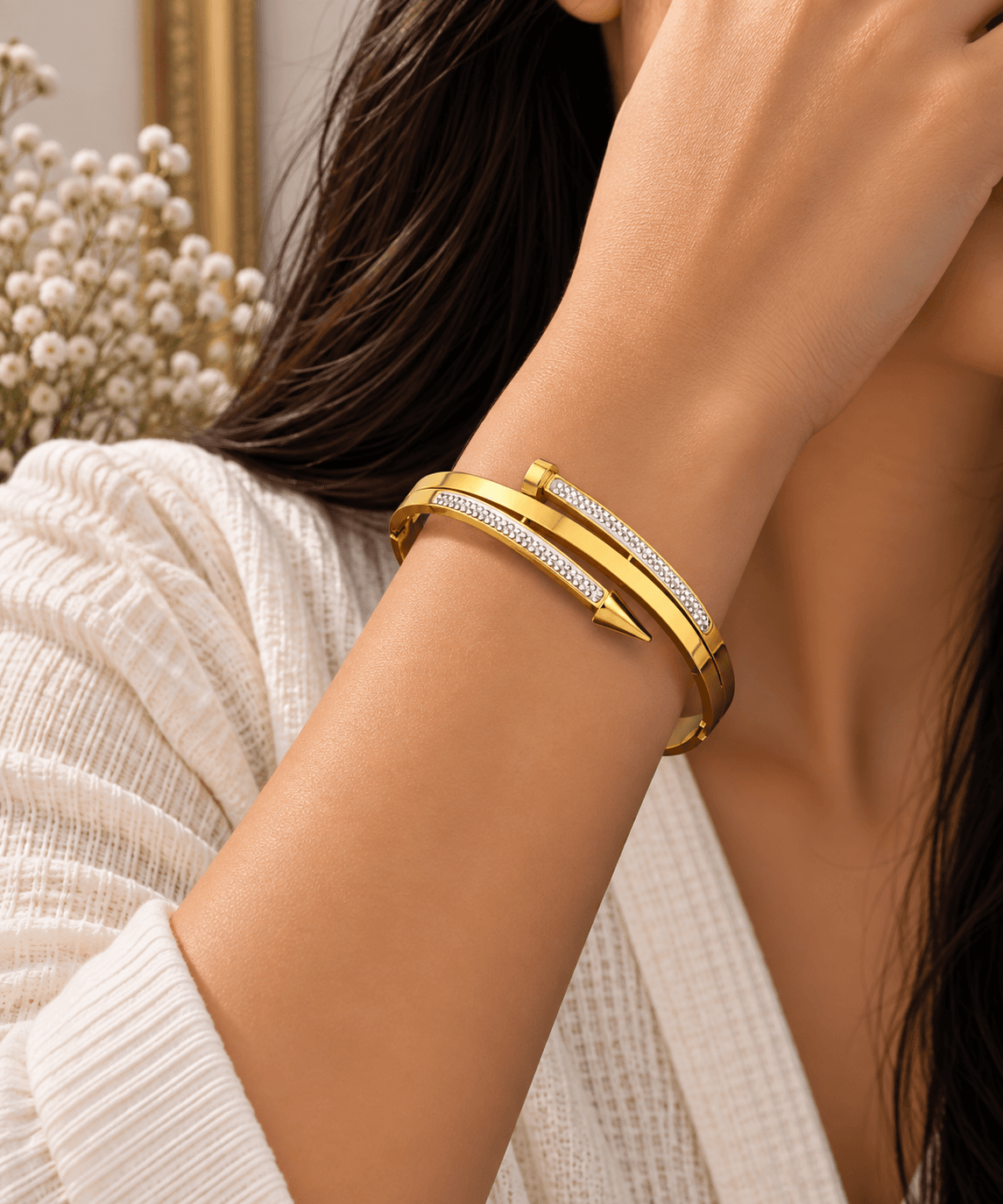 Aurelia Nail Cuff Bracelet view 2