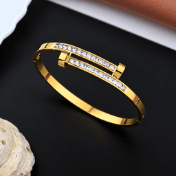 Elara Crystal Bar Bangle thumbnail 1