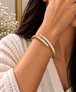 Aurelia Crystal Nail Bangle thumbnail 2