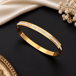 Aurelia Crystal Line Bangle thumbnail 1