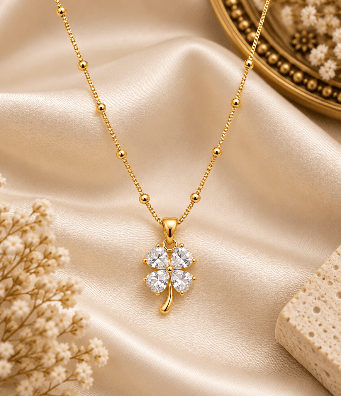 Celeste Clover Pendant.