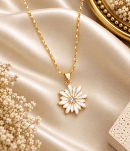 Ivory Daisy Pendant. thumbnail 1