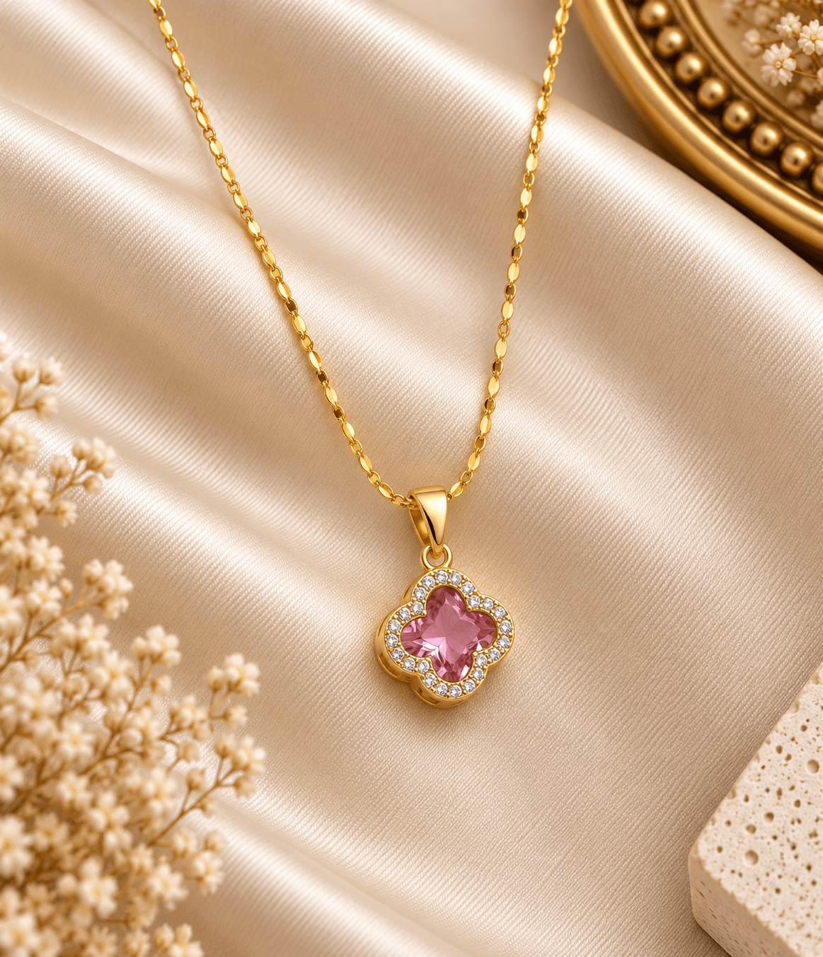 Roselle Blush Pendant.