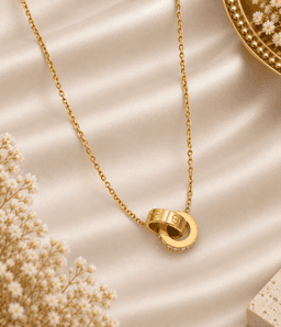 Eterna Duo Ring Necklace. thumbnail 1