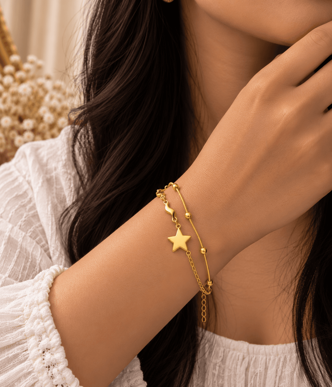 Stella Gold Charm Bracelet view 2