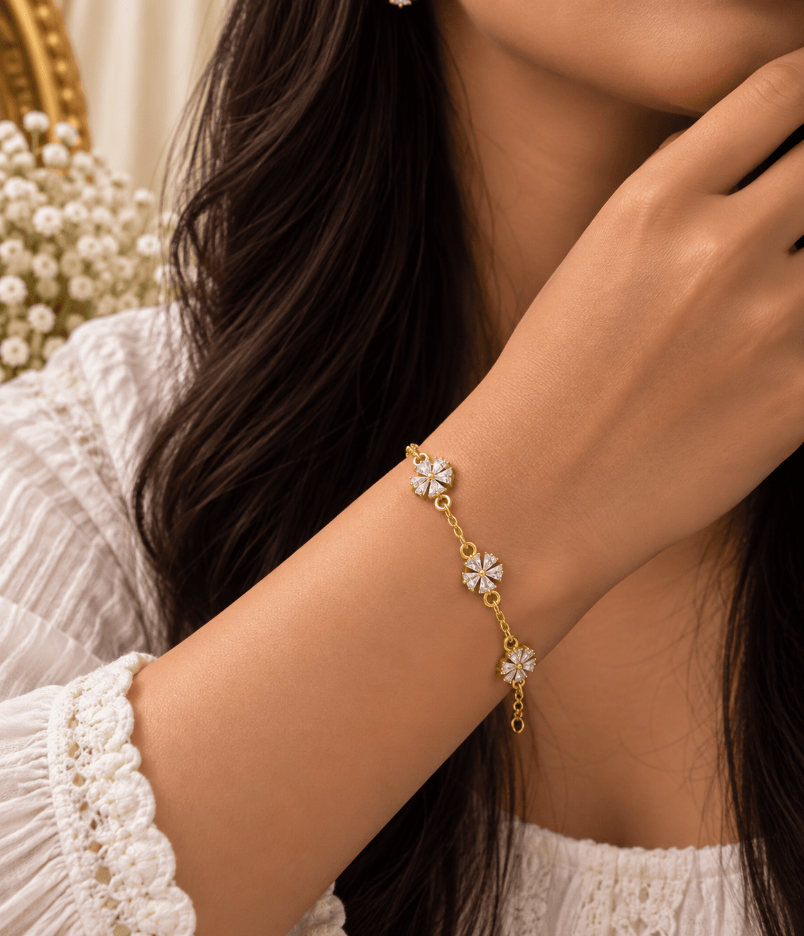 Celestia Crystal Bloom Bracelet view 2