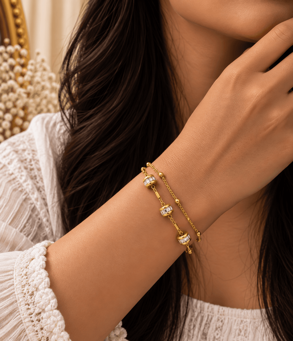 Celeste Crystal Barrel Bracelet view 2