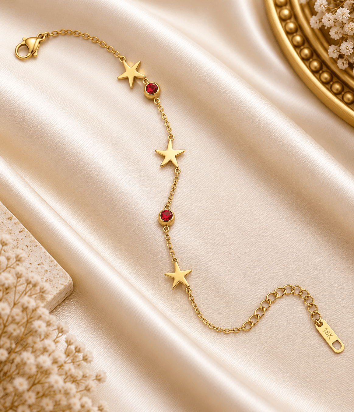 Ruby Starlight Bracelet