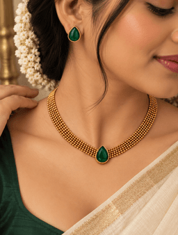 Ruby Maharani Choker Set thumbnail 3