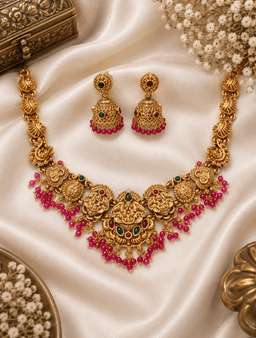 Rudrani Temple Necklace Set thumbnail 1