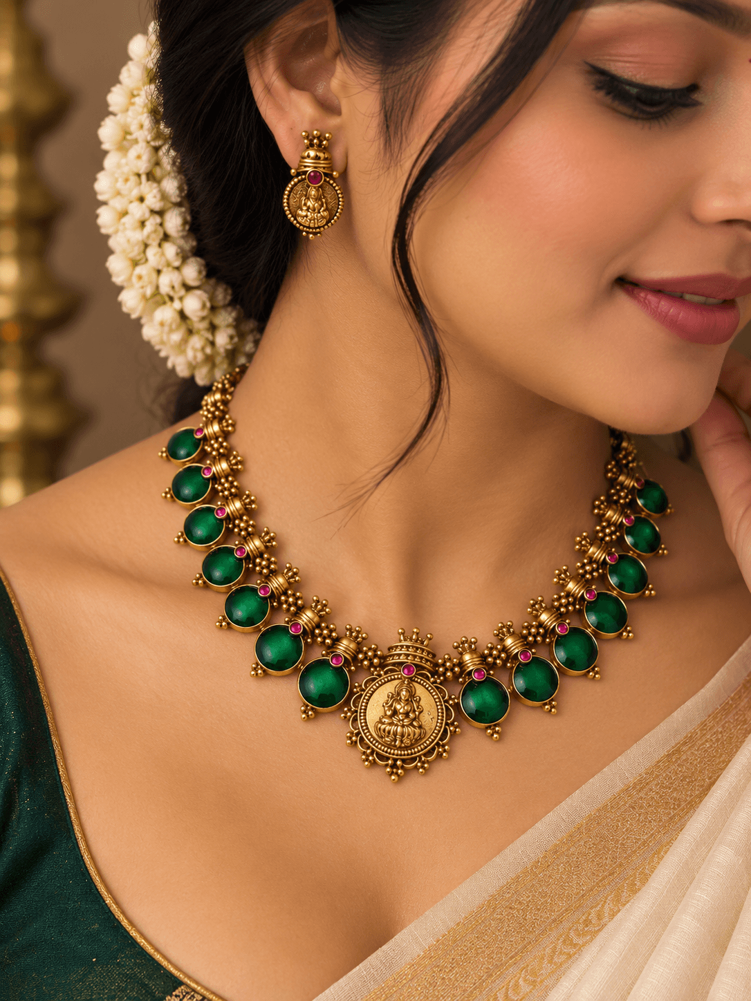 Haritha Lakshmi Necklace view 2