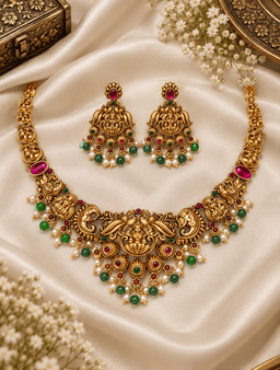 Mahalakshmi Heritage Necklace Set thumbnail 1