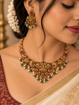 Mahalakshmi Heritage Necklace Set thumbnail 2