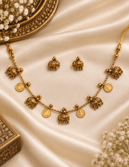 Gajalakshmi Heritage Necklace Set. thumbnail 1