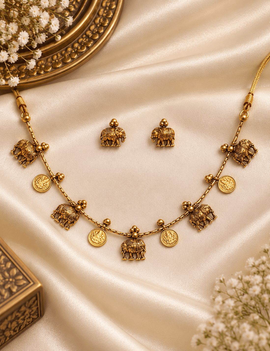 Gajalakshmi Heritage Necklace Set.