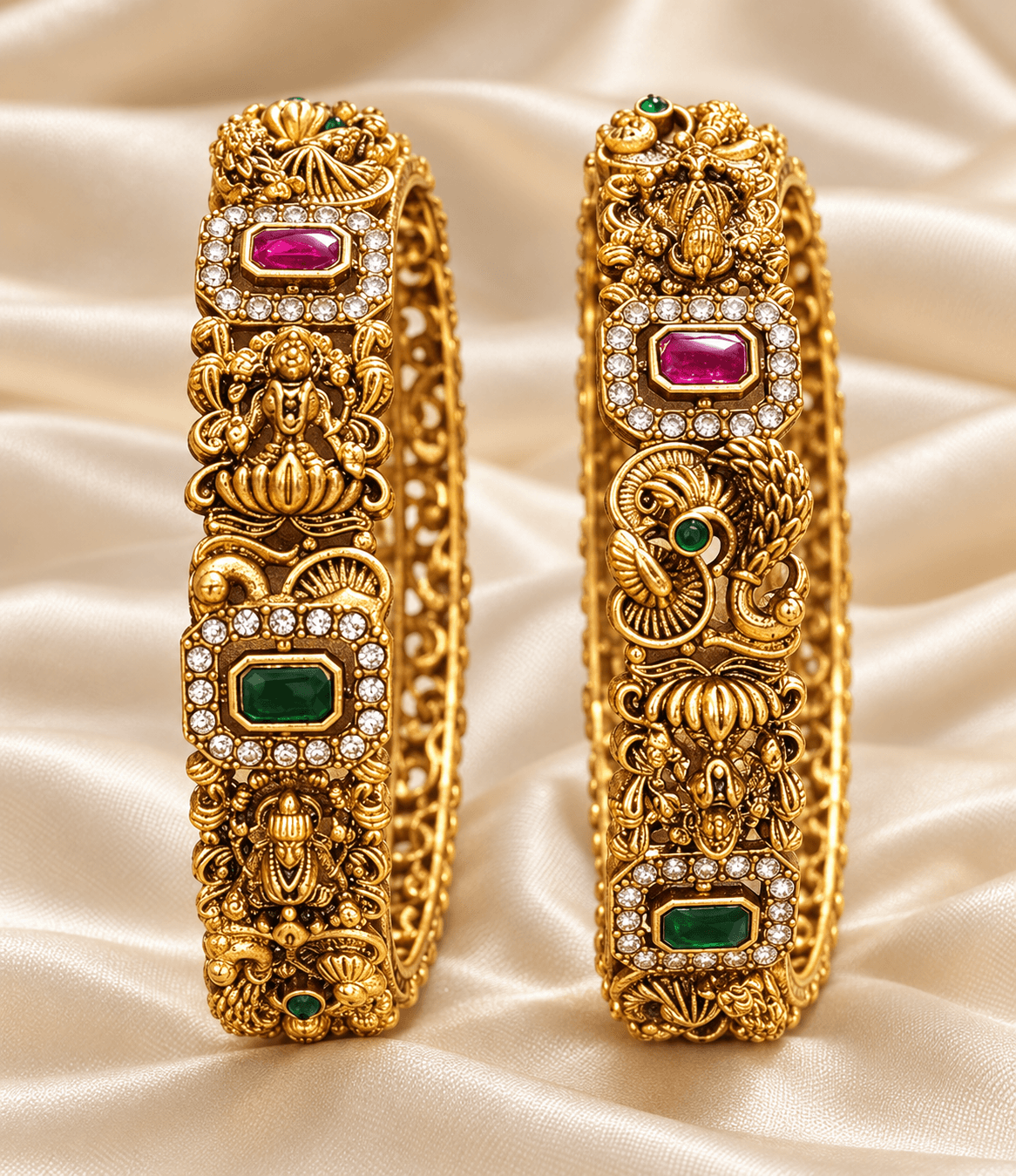 Gaja Mayura Temple Bangles
