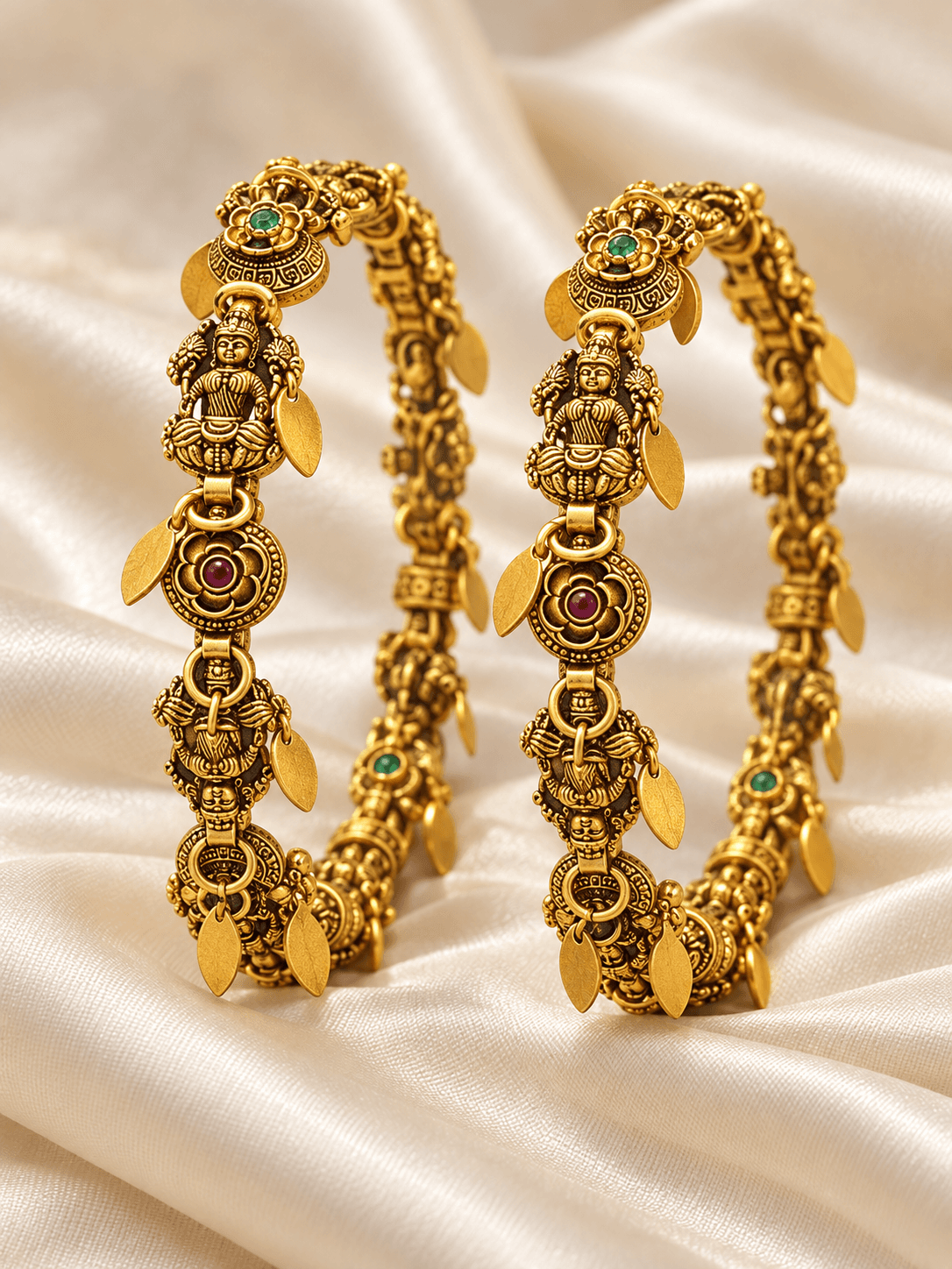 Devika Temple Charm Bangles