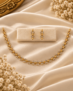 Celestia Diamond Vine Necklace Set thumbnail 1