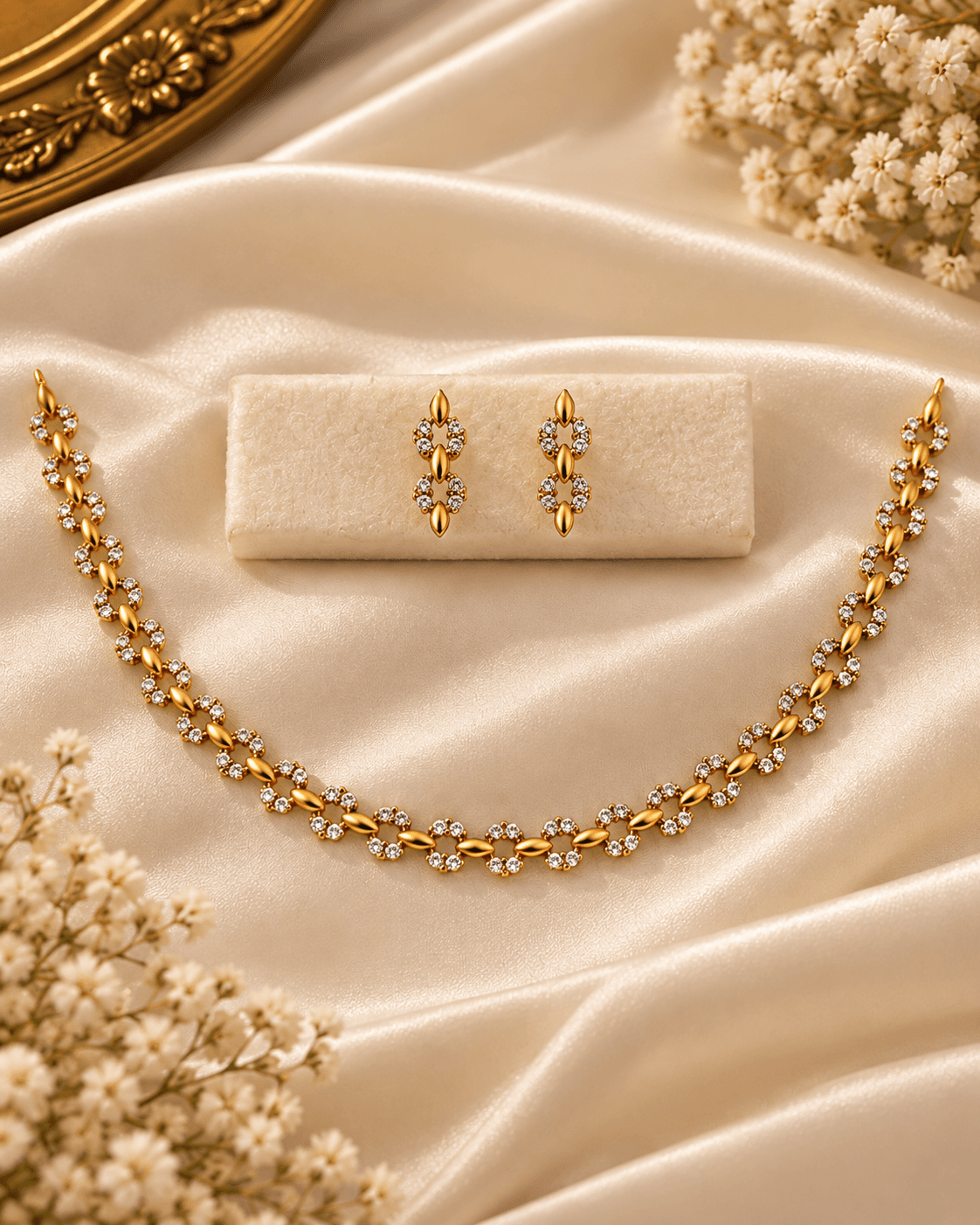 Celestia Diamond Vine Necklace Set