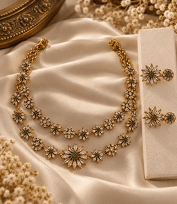 Aurelia Blossom Double-Layer Necklace Set thumbnail 1