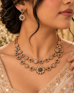 Aurelia Blossom Double-Layer Necklace Set thumbnail 2