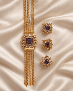 Amara Amethyst Choker Set thumbnail 1
