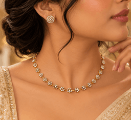 Elara Diamond Blossom Necklace Set thumbnail 2