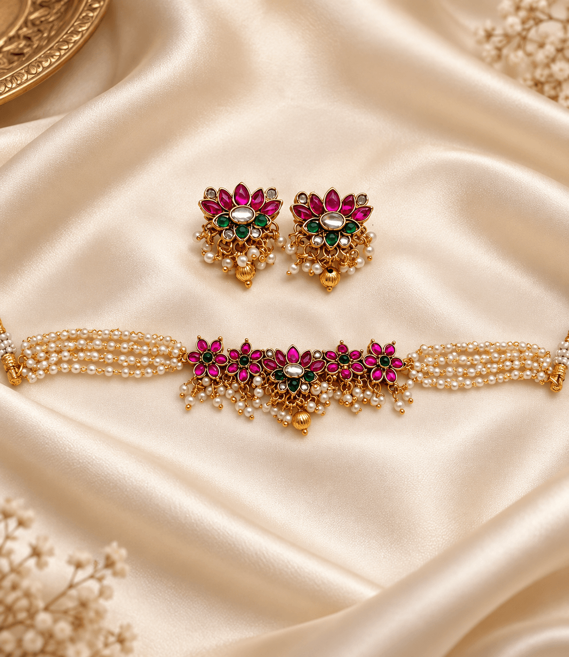 Padmika Pearl Choker Set