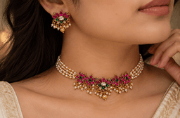Padmika Pearl Choker Set thumbnail 2
