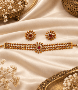 Ruby Surya Choker Set thumbnail 1