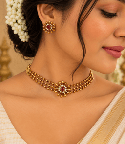 Ruby Surya Choker Set thumbnail 2
