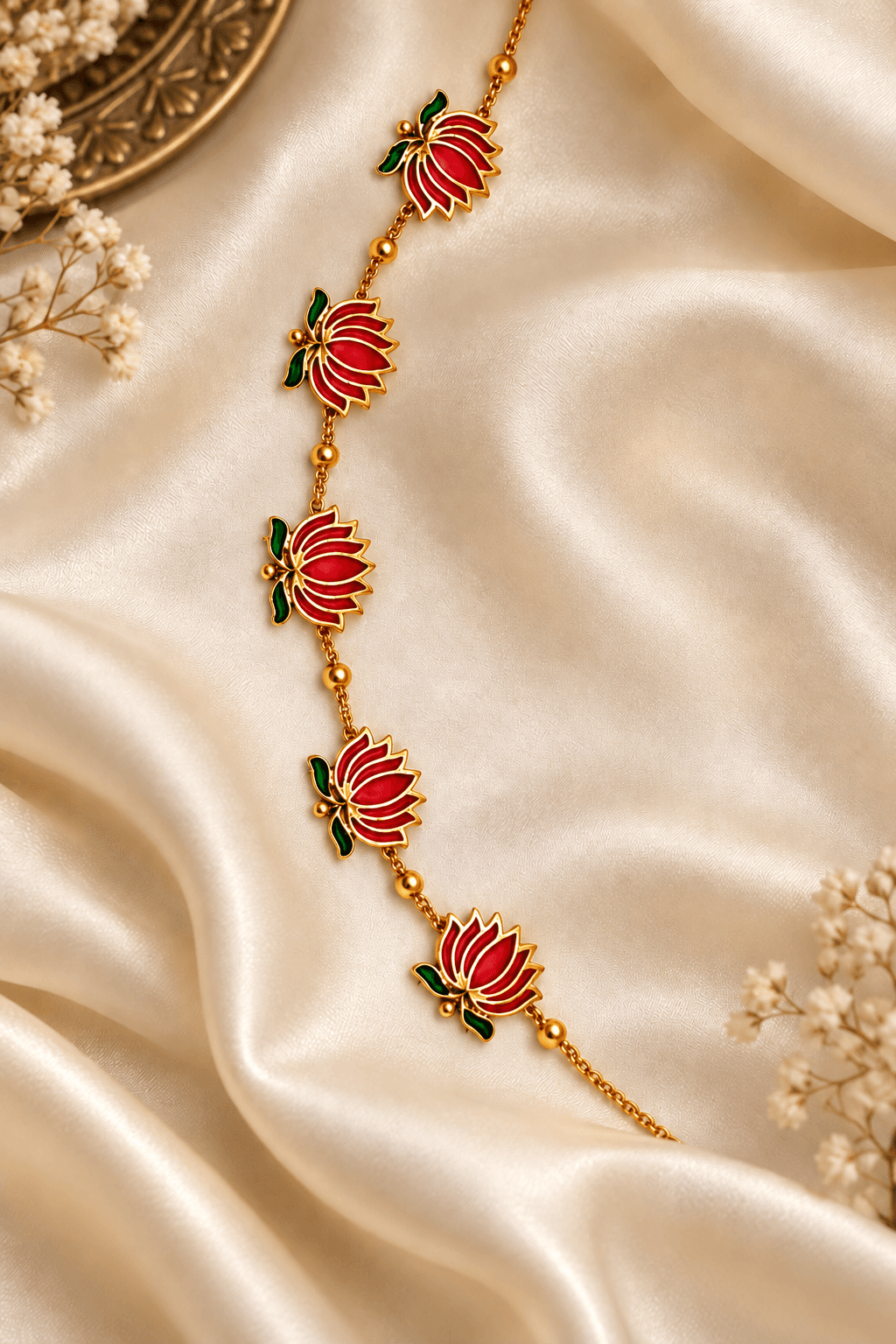 Padma Raga Necklace Set