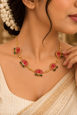 Padma Raga Necklace Set thumbnail 2