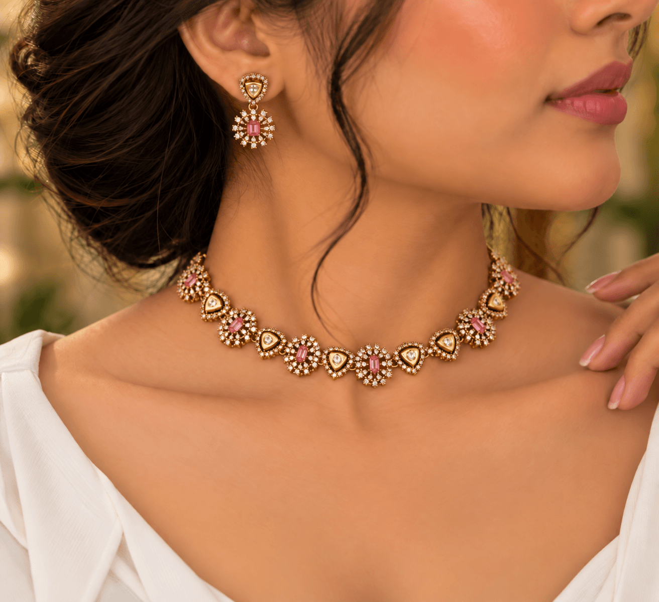 Aurelia Diamond Choker Set view 3
