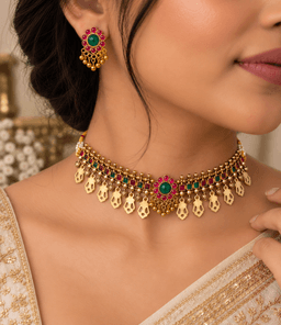 Vasudha Temple Choker Set thumbnail 2
