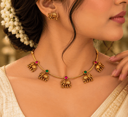 Gaja Ratna Necklace Set thumbnail 2