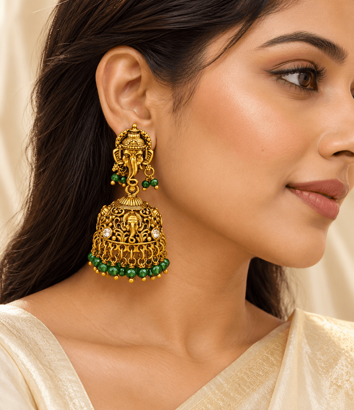 Gajendra Ruby Jhumkas view 2