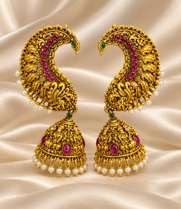 Mayura Heritage Jhumkas thumbnail 1