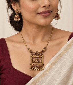 Padmalaya Temple Necklace Set thumbnail 2