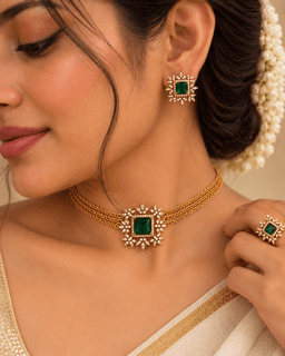 Emerald Celeste Choker Set thumbnail 2