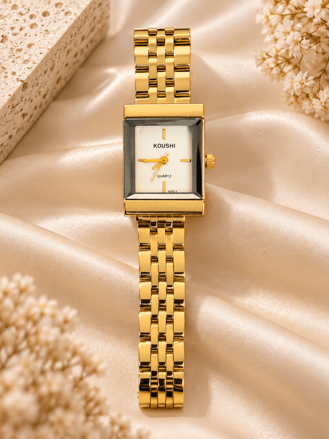 Ivory Grandeur Gold Watch