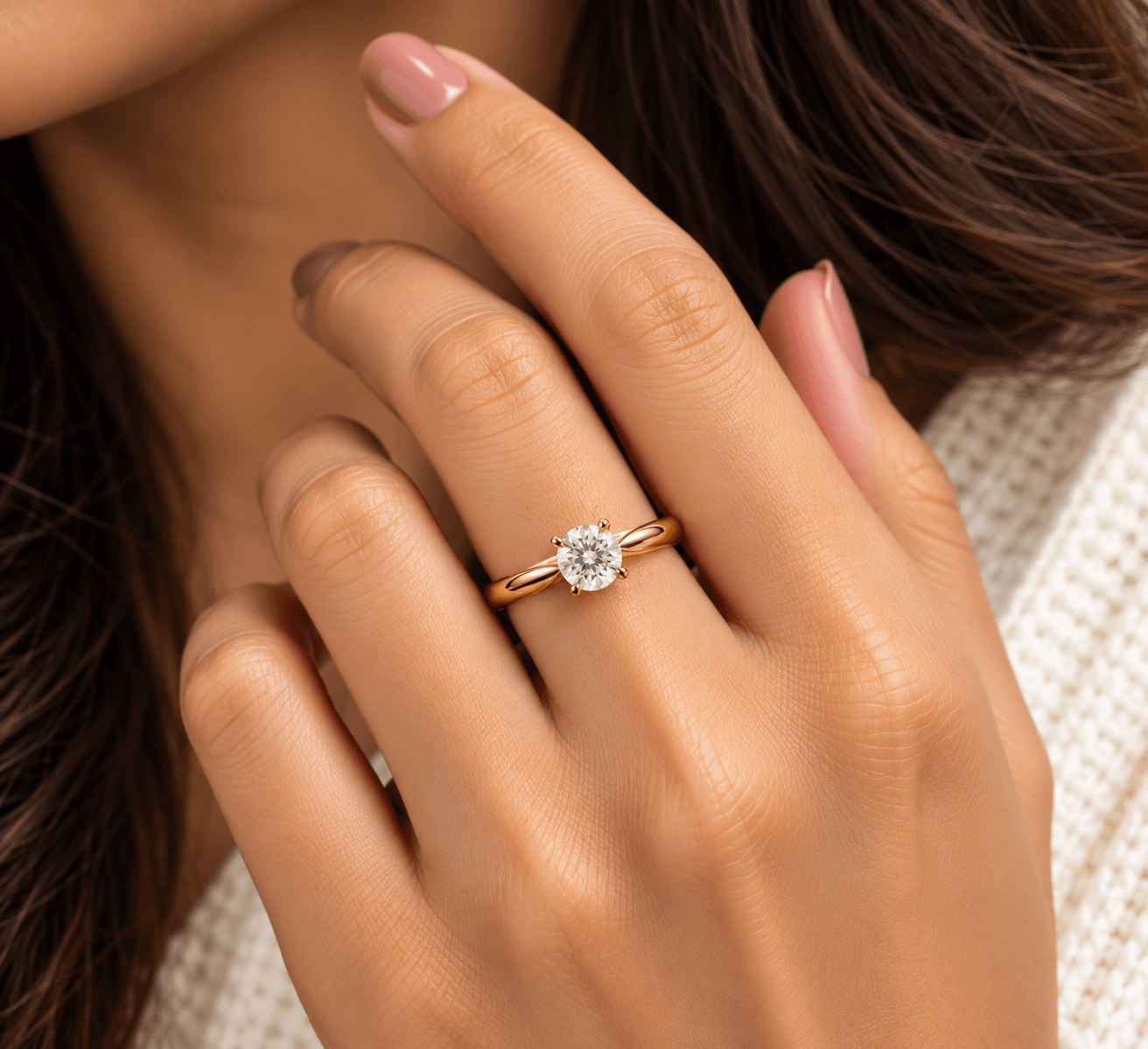 Celeste Solitaire Ring view 2
