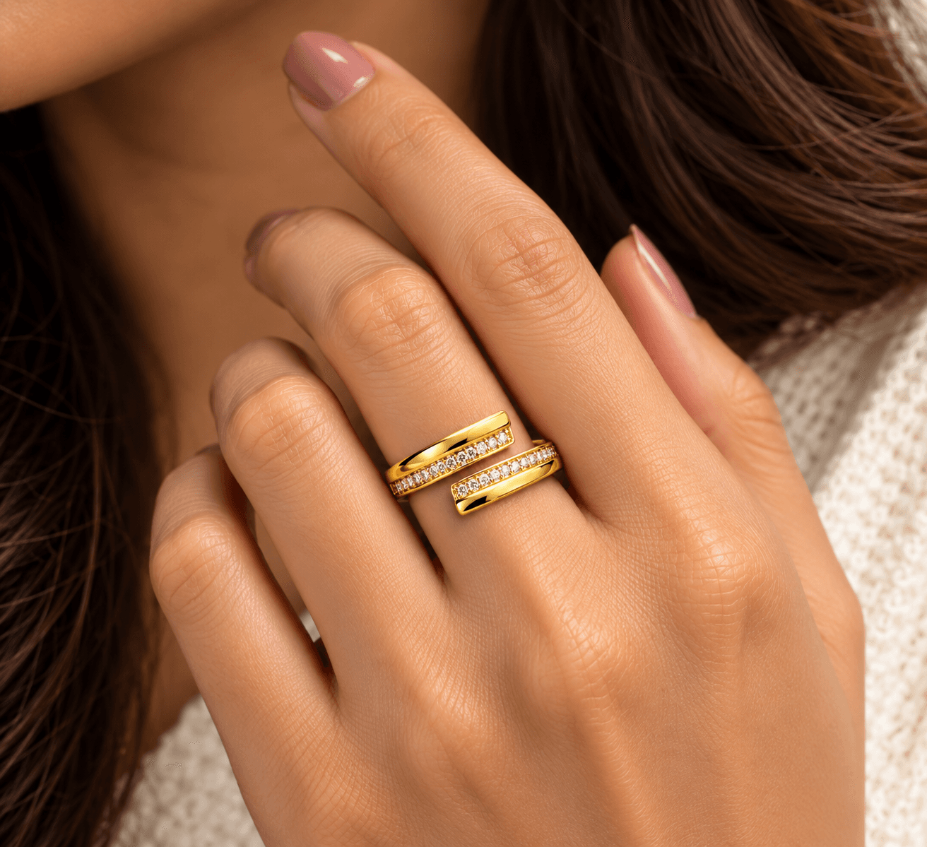 Lustre Wrap Ring view 2