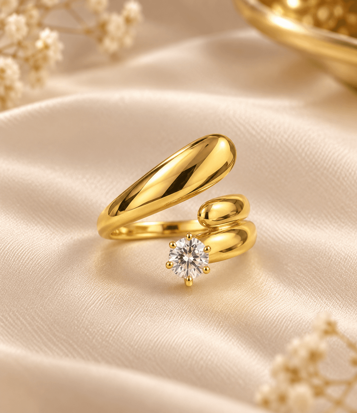 Golden Orbit Ring